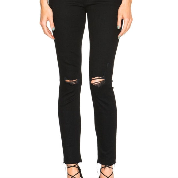 MOTHER Looker Ankle Fray Jeans - Picture 7 of 16